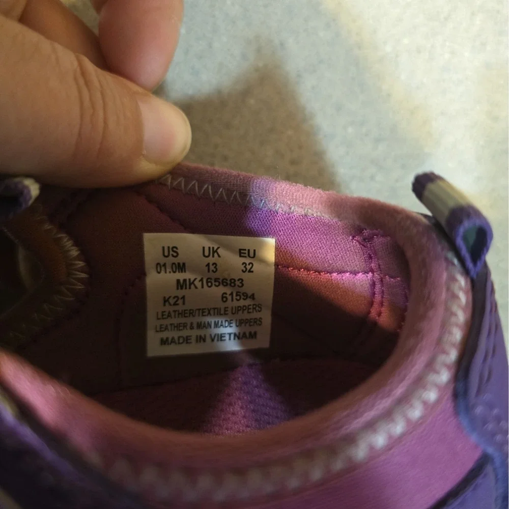 Merrell Hydro Hiker Purple Pink Kids Water Sandals MK163683 Size 1m